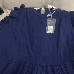 Blue Ruffled Dress